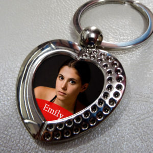 Metallic Key Chain Heart