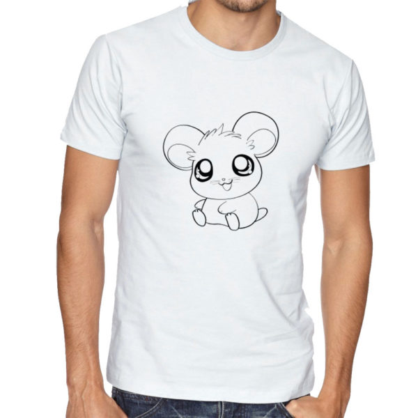 Cute Cartoon White Tshirt D4