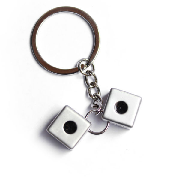 Ludo Dice Metal Key Chain