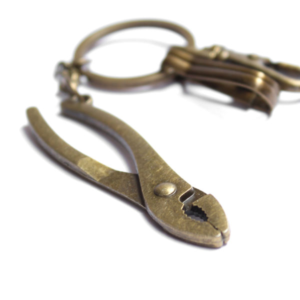 Vintage Flat Nose Pliers Pendant Key Chains-Key Ring