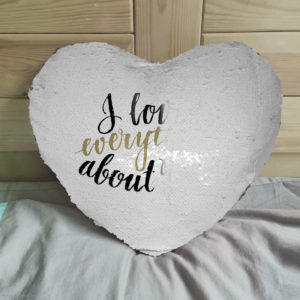 Heart Magic Pillow White D2