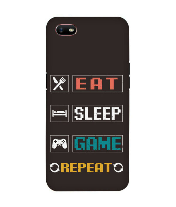 Eat Sleep Game OPPO A1K Back Cover